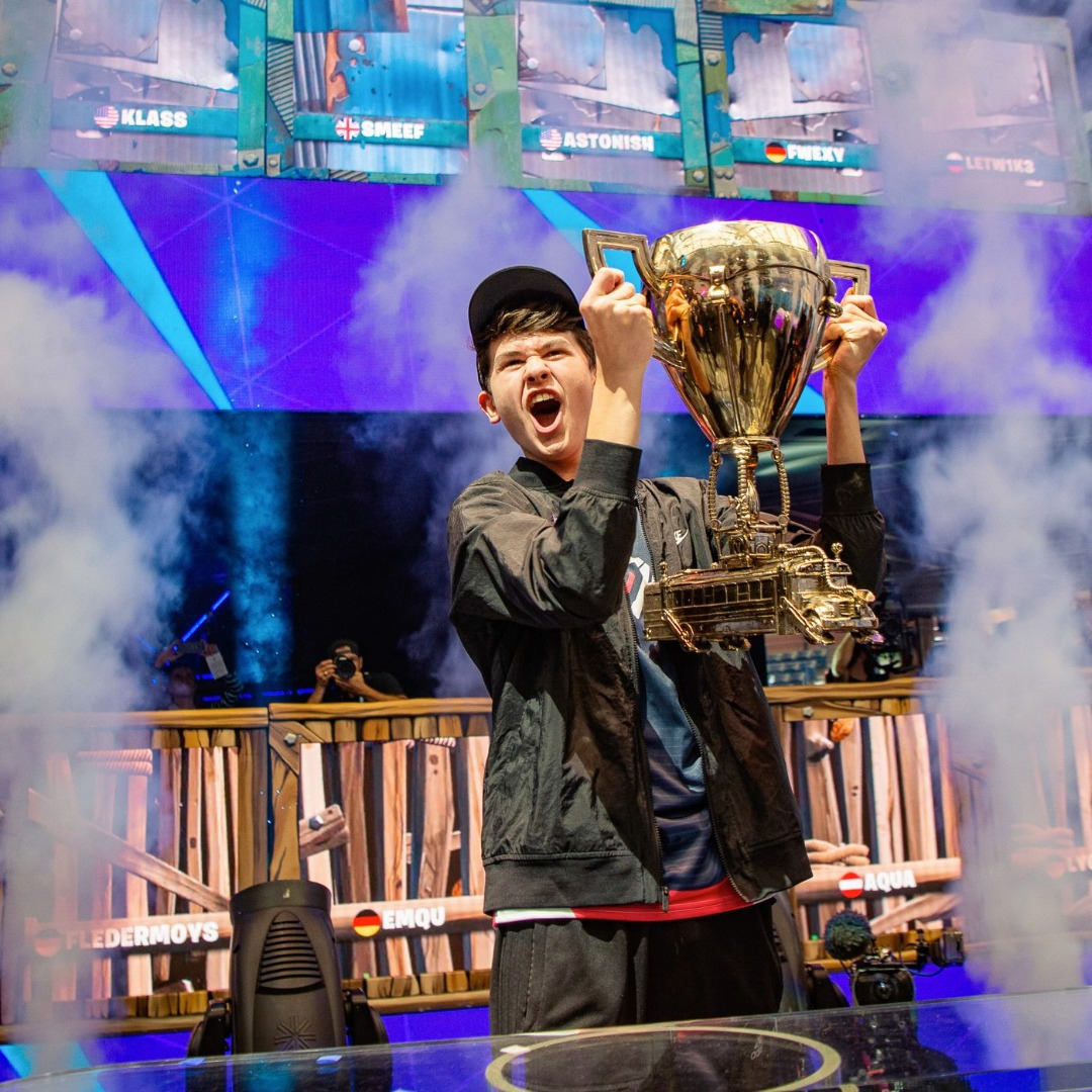 Bugha winning the Fortnite World Cup